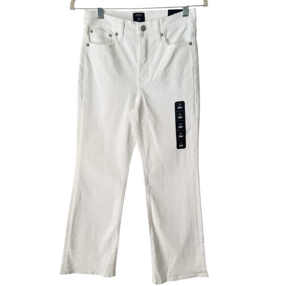 J. Crew Factory Denim - NWT J. Crew White Ankle Flare Jeans Women’s Size 26 Petite